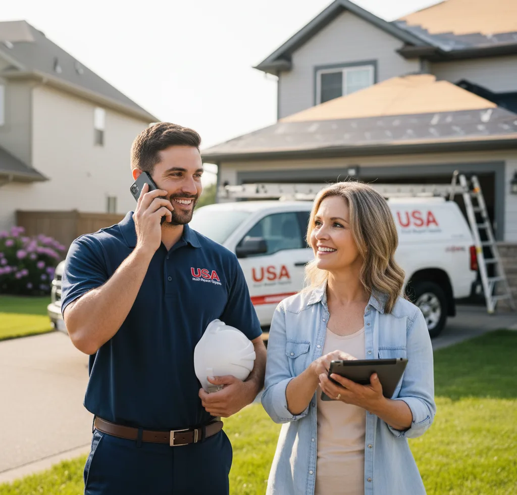USA Roof Repair Experts customer support in Moorestown
